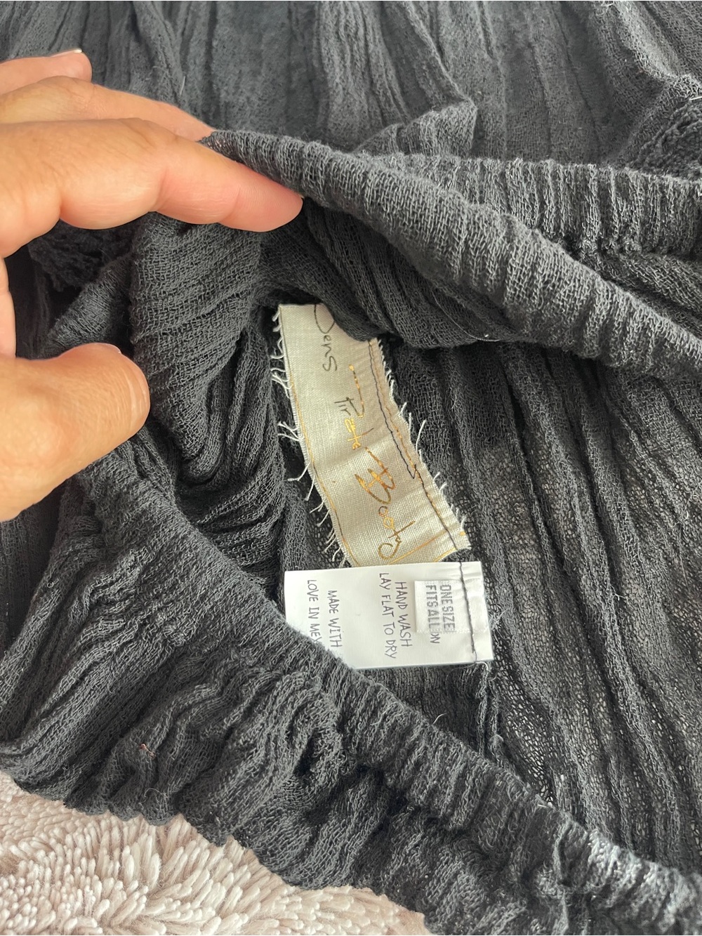 Jen's Pirate Booty Black gauze Ruffle tube Top - Picture 3 of 8